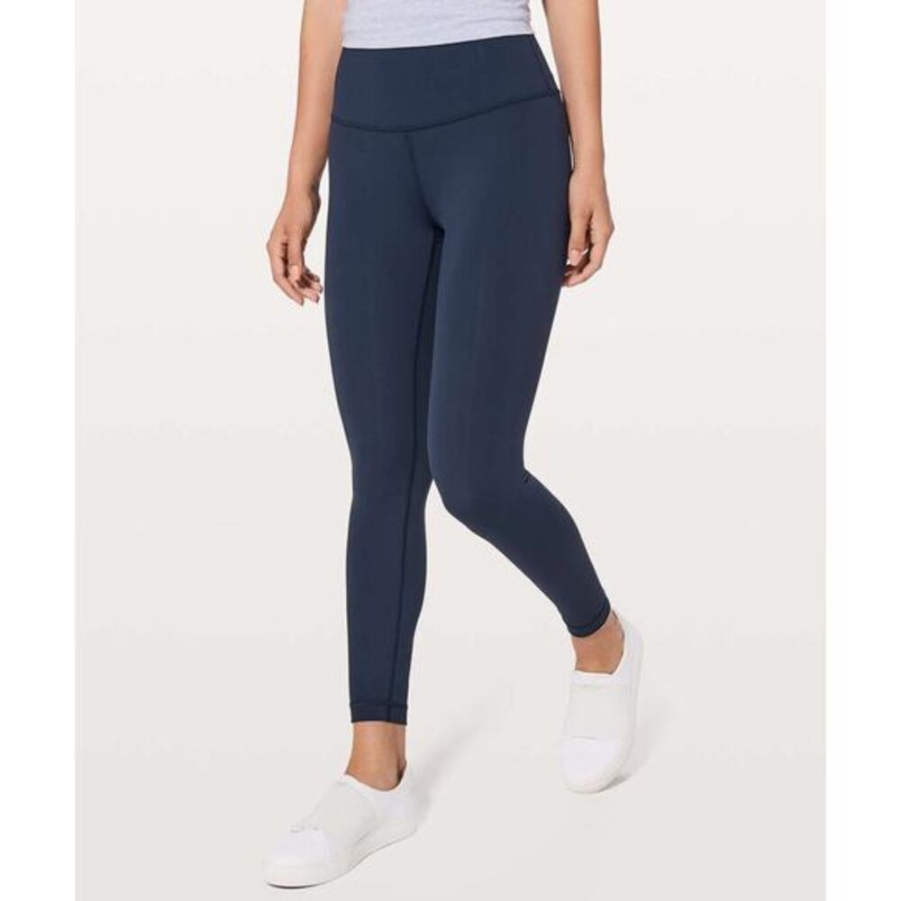 Lululemon‎ Navy Wunder Under High-Rise Tight Athletic Yoga Leggings